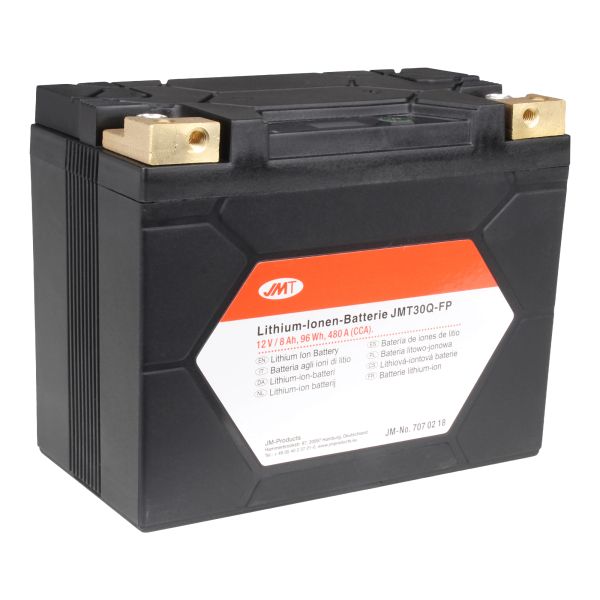 Batterie Motorrad JMT30Q-FP JMT Lithium-Ionen mit Anzeige (113936)