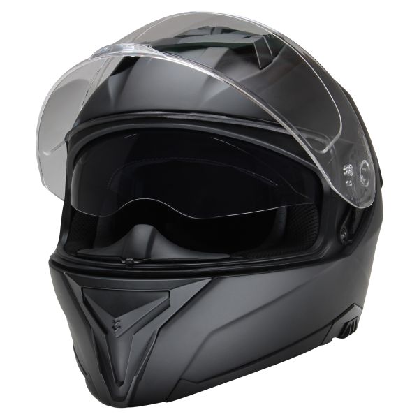 Casque moto casque intégral CMX Blacky noir mat avec visière teintée Casques intégraux