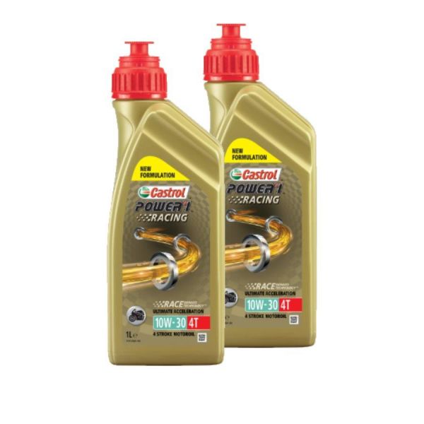 Castrol Motoröl 10W-30 Power 1 Racing 4-Takt synthetisch - 2x1 Liter (163800)