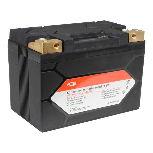 Batterie Motorrad JMT14-FP JMT Lithium-Ionen mit Anzeige (113940)