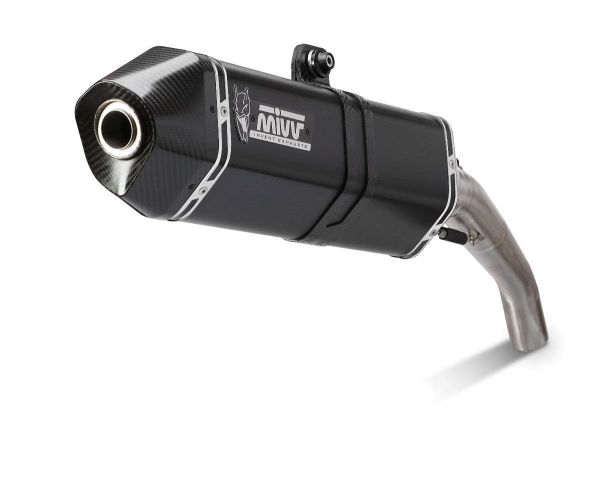 Mivv SPORT Schalldämpfer SPEED EDGE SLIP-ON Steel Black für SUZUKI DL V-STROM 650 BJ 2012 > 2016 (S.038.LRB)