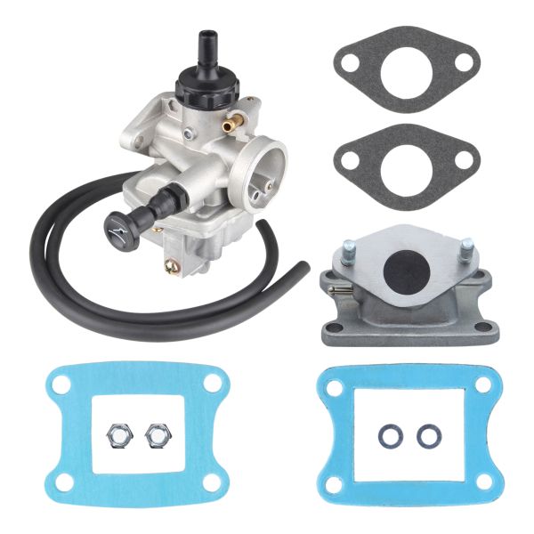 Vergaser 18mm + Ansaugstutzen + Dichtungen (Keihin Vergaser) für Honda MT MB MTX MBX 50 (114563)