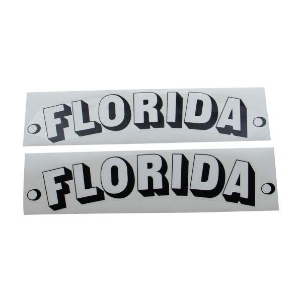 Aufkleber Set Schutzblech "Florida" schwarz/weiß für Puch MS VS MV 50 Florida (352.1.20.326.1)