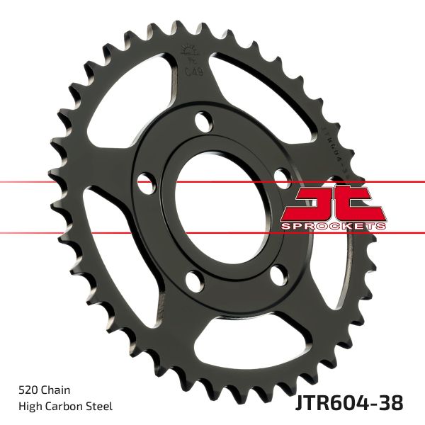 Kettenrad hinten 38 ZähneTeilung 520 Typ R604-38 (111055)