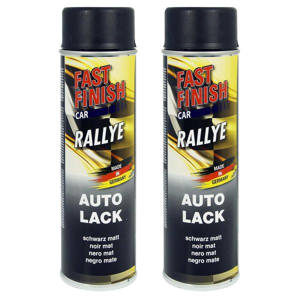 FastFinish Fast Finish Rallye Lack schwarz matt 2x 500 ml., Peinture en  aérosol, Couleurs et peintures, Maintenance, Huile & Liquides, Pièces  Scooter, Moto, Maxiscooter, Cyclo et Vélo