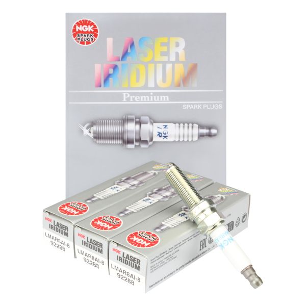 3x Zündkerze NGK LMAR8AI-8, 92288, Iridium (9436023)
