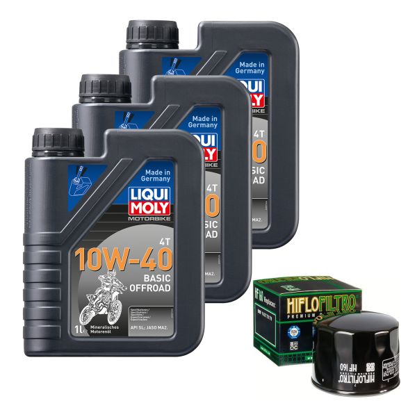 Wartungs-Set für BMW F 650 800 GS ABS E8GS/K72 2008, LiquiMoly 10W-40 Off. 3L (110220)