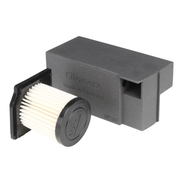 Luftfilterkasten eckig 20mm + Luftfilter 22mm für Hercules Optima Supra 2 3 / Prima M 2 3 4 5 HR2 / Sachs 504 505 - Cito (107985)