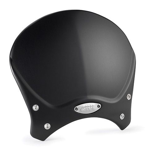 Givi Windschild 100ALB, 205x265 mm, schwarz mit Alu Verkleidung inkl. Kantenschutz und ABE (100ALBGG)