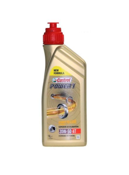 Motoröl Castrol SAE 20W-50 Power 1 (Nachfolger von Castrol SAE 20W-50 Act evo 4T mineralisch) 1 Lite (163791)