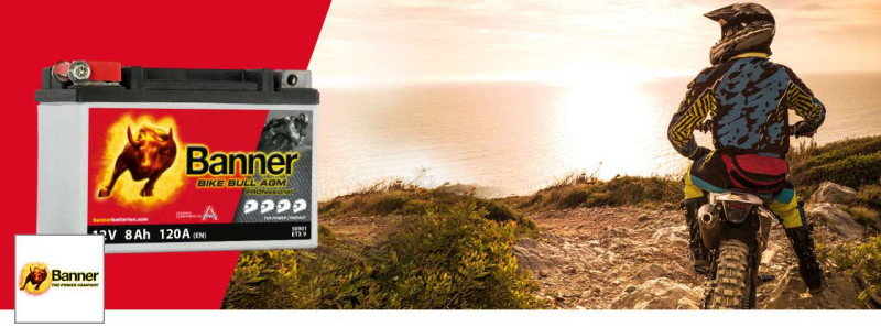 Banner Bike Bull Batteries de moto - Acheter en ligne à bas prix maintenant