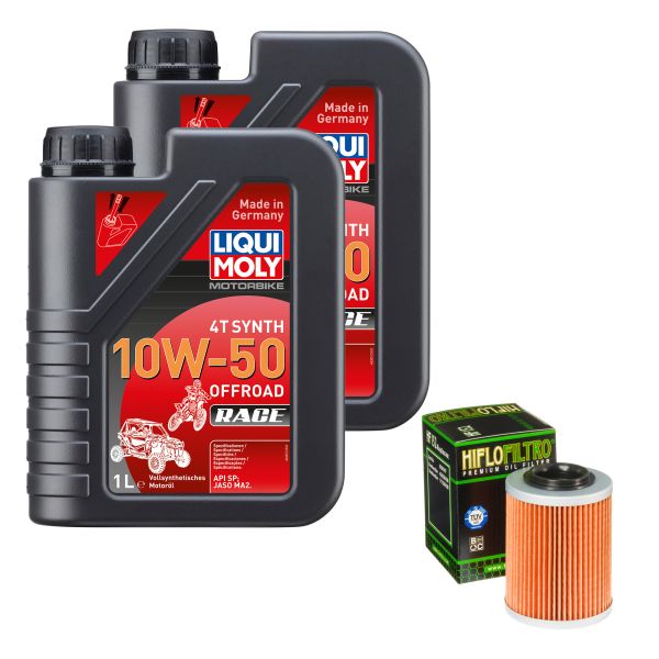 Wartungs-Set für CAN-AM Outlander 800 R XT-P Max 10, LM 10W-50 Off. Race 2L (110298)