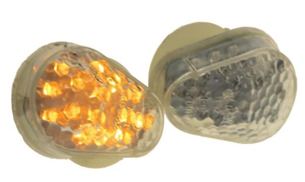 Motorrad Blinker Verkleidungsblinker Runbun transparent E-geprüft (163711)