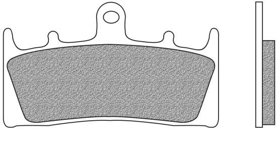 Bremsbeläge vorne organische Version Typ FD.0199 für Suzuki GSF 1200 S Bandit, GSX-R Kawasaki ZX-6R, (700199)