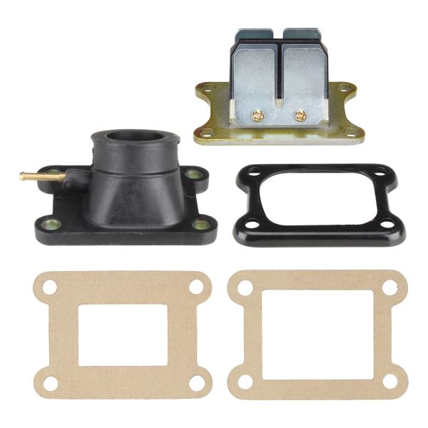 Membranblock + Ansaugstutzen + Dichtungen (60x40mm) (Kunststoff) Aprilia RX SX / Derbi Senda (D50B0 EBE050 EBS050 Motor) (114594)
