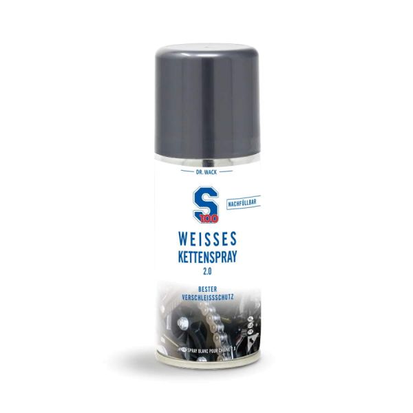 S100 Weißes Kettenspray 2.0 100 ml. - Nachfüllbar (2351)