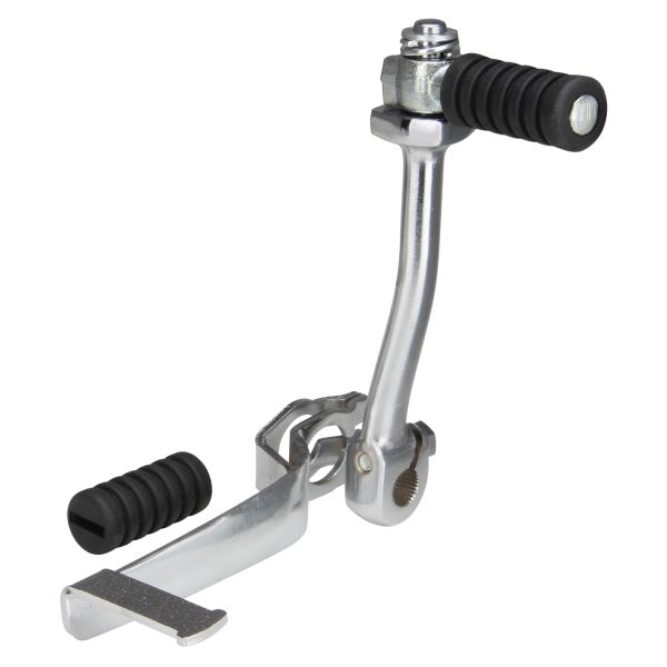 Kickstarterhebel klappbar + Schalthebel 22mm chrom inkl. Gummis für Simson S51 S53 S70 S83 (102470)