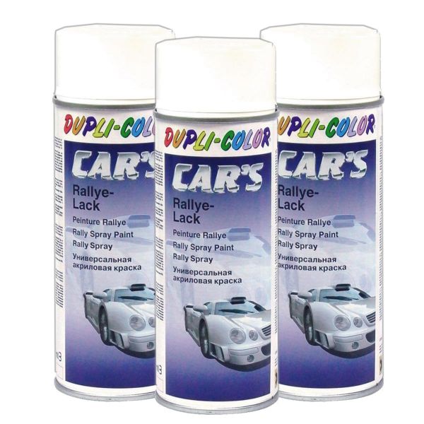 Duplicolor Car's Rallye Lack Lackspray weiß glänzend 3x 400 ml. (DU3858963_23071707544921)