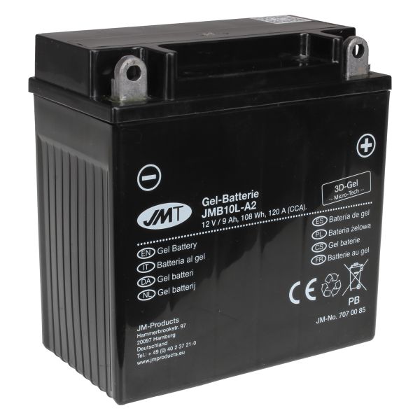 Gel Batterie YB10L-A2 für Yamaha XV 125 Virago 5AJ Bj 1997-2001 (113888)