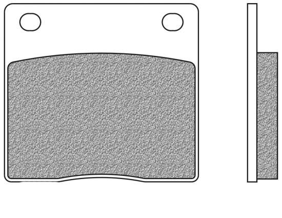 Bremsbeläge hinten organische Version Typ FD.0022 für Kawasaki Z 1000, Suzuki GS 500 800 100, GSX 40 (700022)