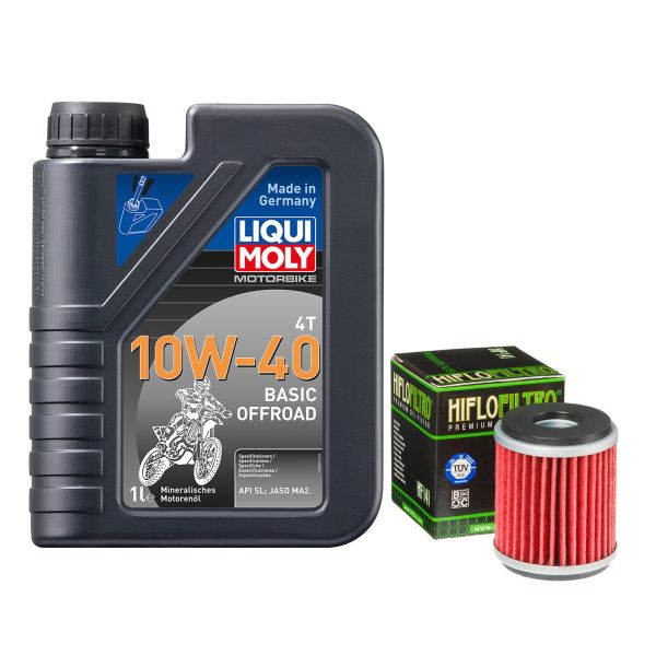 Wartungs-Set für Beta RR 125 LC Enduro ZD3E4000 2015, LiquiMol 10W-40 Off. 1L (111035)