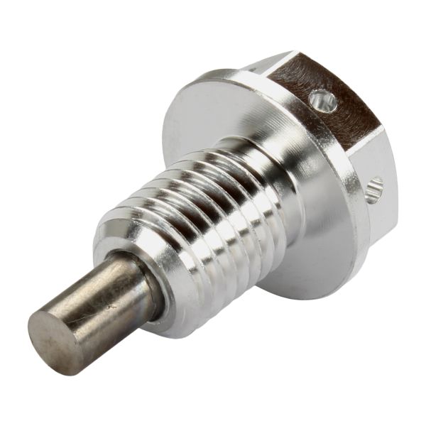 Ölablassschraube magnetisch JMP Bolt M12X1.5 mm 15 mm Alu Racing silber (115517)