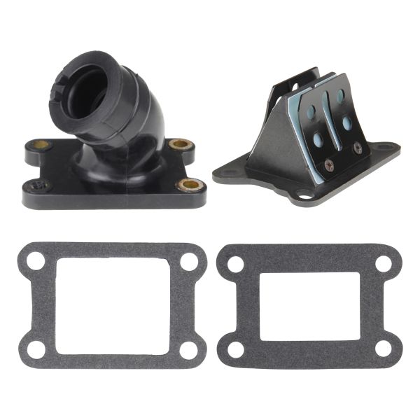 Membranblock + Ansaugstutzen + Dichtungen (60x35mm) (Kunststoff Membran) Minarelli AM 3 4 5 6 / Beta RR 50 Motard Enduro (114582)
