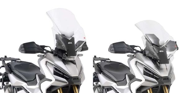 Windschild, transparent, 640mm x 435mm (HxB) mit ABE 38743 - für Honda X-Adv 750 (21-25) (D1188STG)