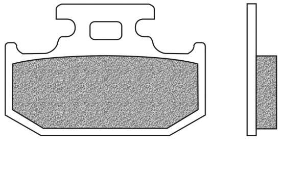 Bremsbeläge hinten organische Version Typ FD.0144 für Kawasaki KX, Suzuki DR, Yamaha DT, TT, XT, YZ (700144)