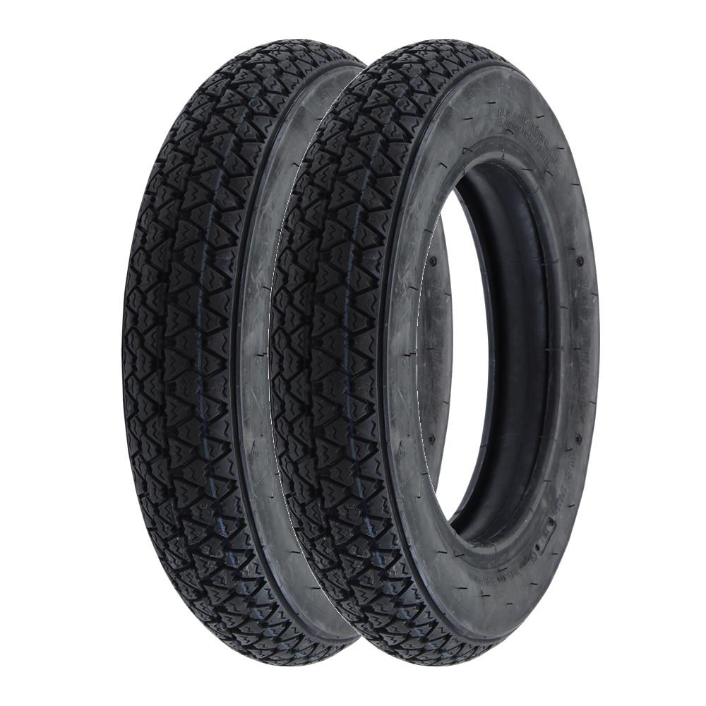 Paire Pneus VEE RUBBER 3.00-10 Piaggio Vespa 50 + Chambre à Air