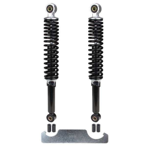 340mm Stoßdämpfer Schwarz Satz + Einstellschlüssel für Mofa Moped Mokick (1040282)