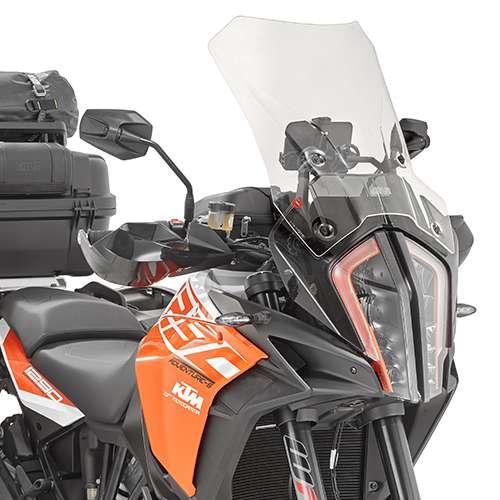 Givi Windschild D7706STG transparent, 440 mm hoch, 410 mm breit für KTM 1290 Super Adventure R/S (17>20), mit ABE (D7706STG)