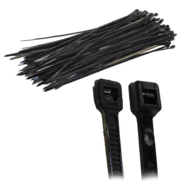 1000x Kabelbinder 200 x 3,5mm Zugkraft 18kg UV-stabil schwarz (16533010)