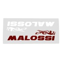 Aufkleber Set "Schriftzug Malossi Red & White S", 90x45 mm, 1 Set = 2 Stück (165492)