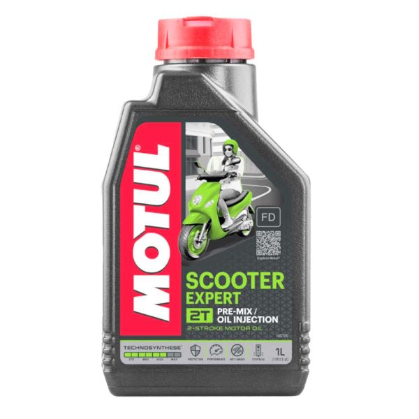 Motul Scooter Expert 2T - 2-Takt Motoröl HC-Synthese - 1 Liter (101667)