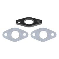 Isolierplatte Ansaugstutzen 24mm + Dichtung Ansaugstutzen für Yamaha DT 50 R M MX (bis 2003) / RD 50 M MX DX (114518)