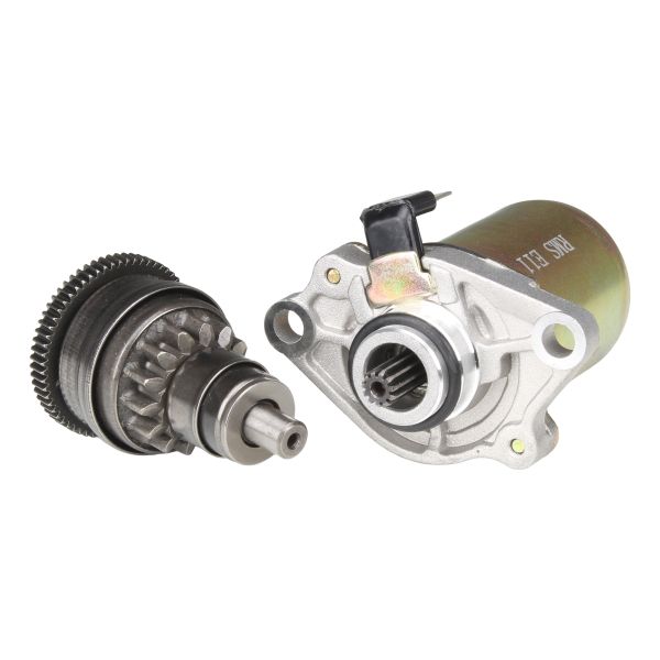 Anlasser + Anlasserfreilauf (14/63Z) für Piaggio 2-Takt / Free Liberty NRG Sfera TPH Zip / Aprilia SR / Vespa ET2 - RMS (114300)