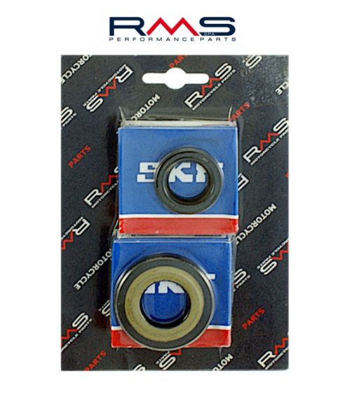 Kurbelwellenlager SKF (Stahl) + Wellendichtring Satz für Piaggio Ape 50 FL FL2 FL3 Mix TM (100200770)
