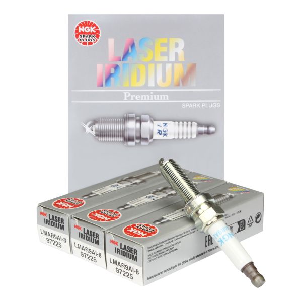 3x Zündkerze LMAR9AI-8 NGK SAE fest IRIDIUM 97225 (9439743)