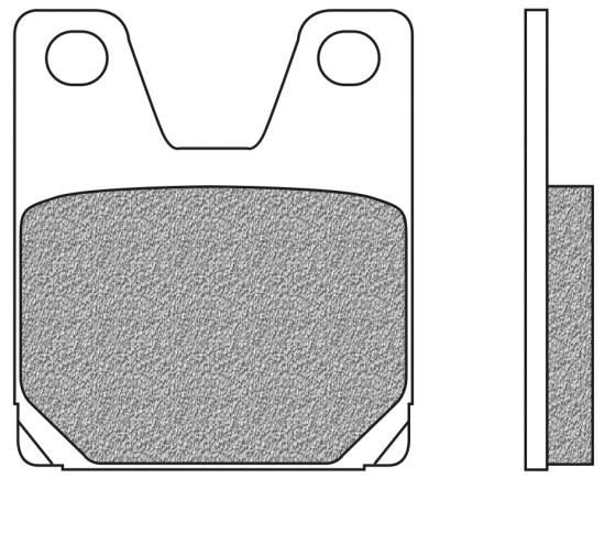 Bremsbeläge hinten Sintermetall Performance S2 Typ FD.0261 für Yamaha YZF 750 R7, YZF 1000 R1 (720261)