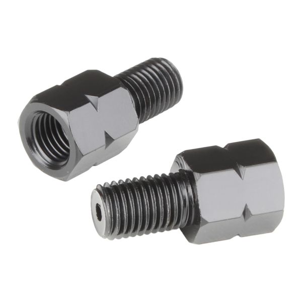 Citomerx Spiegeladapter schwarz (2er-Set, M10 Rechtsgewinde/M10 Linksgewinde) (1143582)