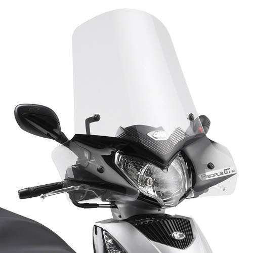 GIVI Windschild transparent 530 x 720 mm H/B mit ABE für Kymco People GTI 125 200 300 (443AG)