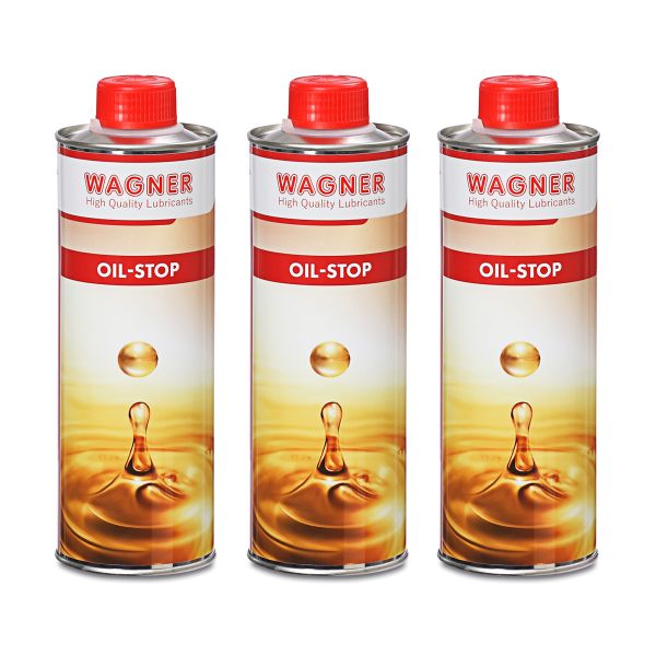 Wagner Oil-Stop 3×500 ml – Motorölzusatz zur Regenerierung undichter Dichtungen (20000285003)