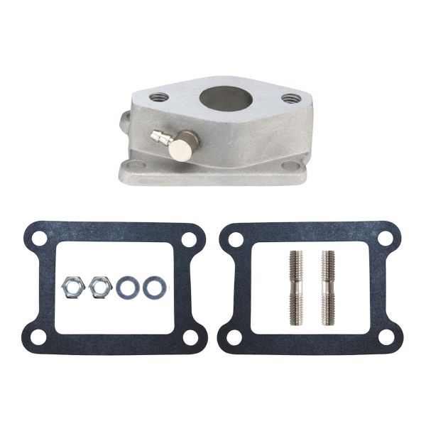 Ansaugstutzen 20/24mm + Dichtung Membranblock für Yamaha DT 50 R M MX (bis 2003) / RD 50 M MX DX (114505)