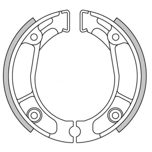 Bremsbacken vorne u. hinten Typ GF.1178 für Honda C, CR, CRF, CT, MB, MBX, MTX, NSR, TL, XL, XR (801178)