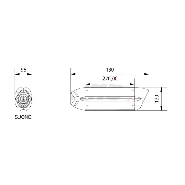 Mivv SPORT Schalldämpfer SUONO SLIP-ON Steel Black für BMW R NINE T BJ 2014 > (B.021.L9)