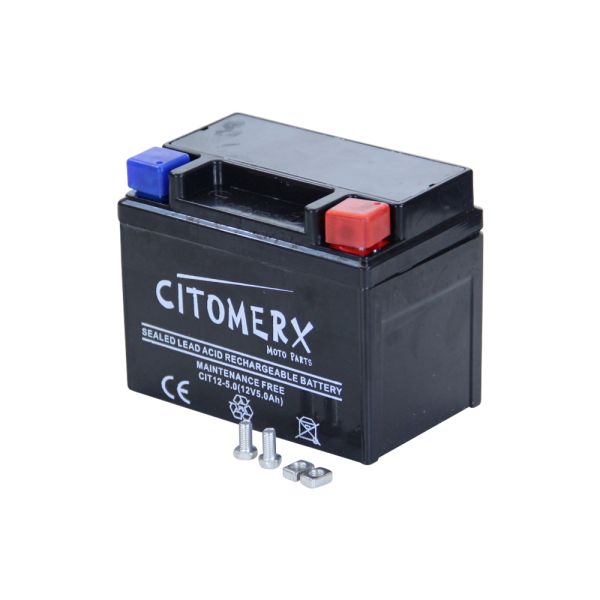 Gel-Batterie CIT YTX4L, 12 V 3 Ah, Pluspol rechts, DIN 50314 (160889)