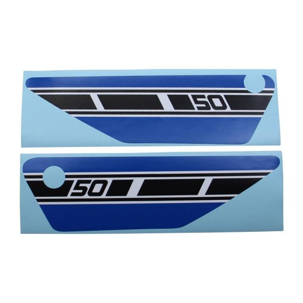 Aufkleber Set blau Seitendeckel für Yamaha FS1 1977 (187458)