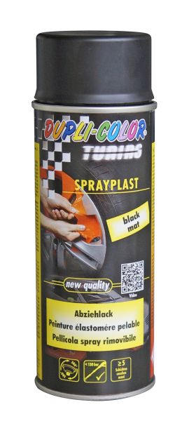 BOMBE DE PEINTURE NOIR MAT 2K 400ML