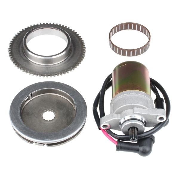 Anlasser + Anlasserfreilauf (16mm Variostumpf) + Starterritzel für 2-Takt China Roller CPI / Explorer / Generic / Keeway (114289)